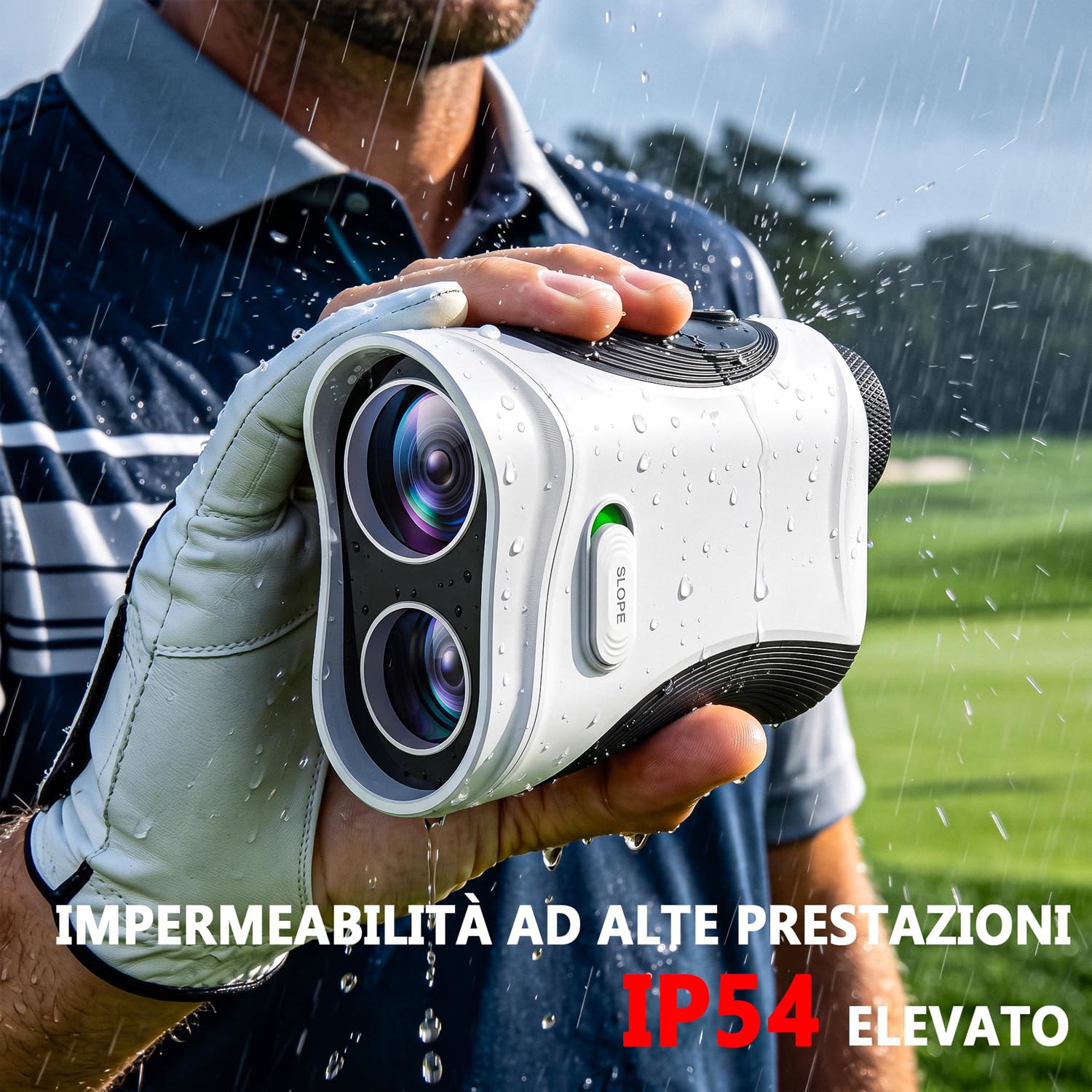 SKYBASIC Telemetro Golf/Caccia with Slope, Flag Lock & Vibration,7X,1200Y