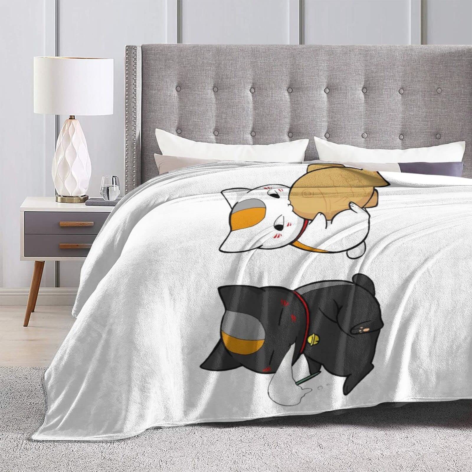 Amazon｜毛布 夏目友人帳 ニャンコ先生 アニメ 軽量 ブランケット