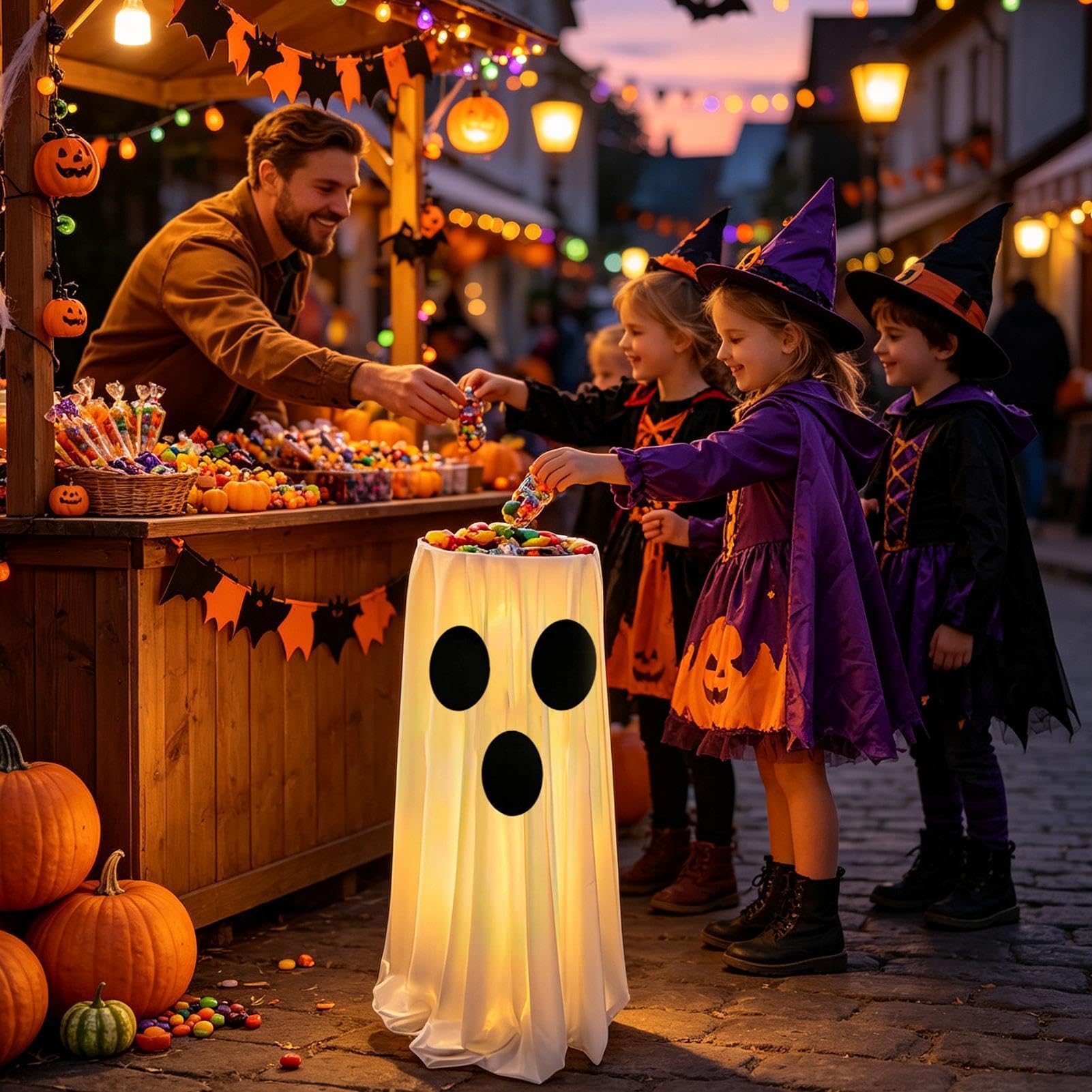 Halloweenowy na miskę na słodycze Podświetlany Serwowania Słodyczy O Dużej