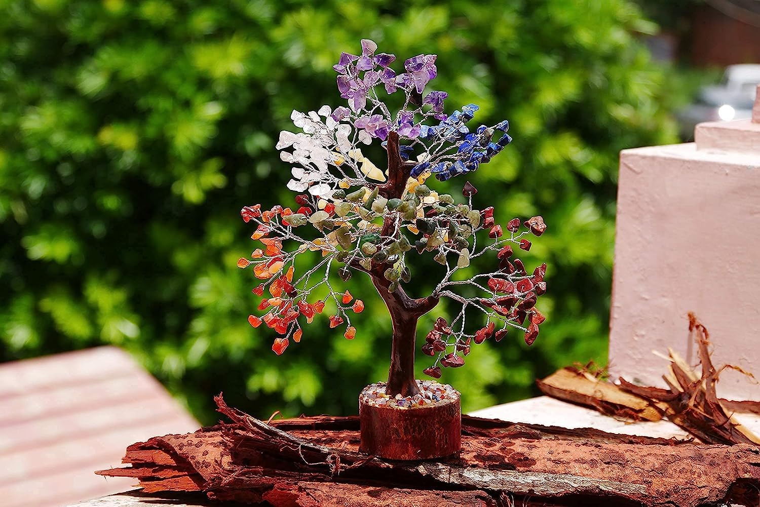 Arbre De Vie En Cristal Fait à La Main, Pierres De Guérison, Arbre De Base En