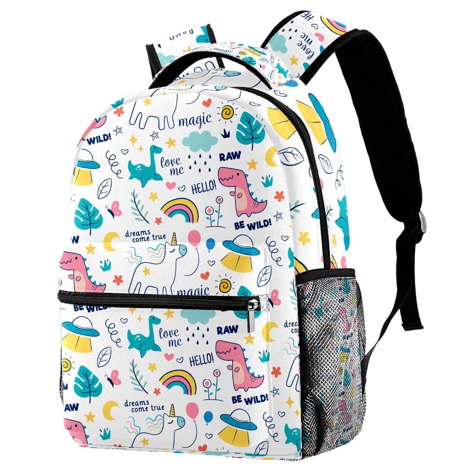 Sac à dos d'école multicolore - Style décontracté - Ordinateur - 7
