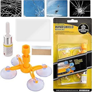 XUELI Windshield Repair Kit, Windshield Repair kit Quick Fix for Fix Windshield Auto Glass s, Chips, Scratch, Nicks, Half-Moon, Star-Shaped, Bulls-Eye