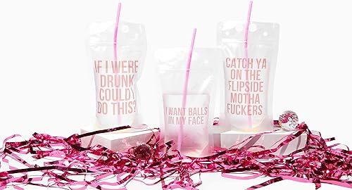 Miniatura 3 de Bolsas de bebidas para damas de honor, paquete de 10  Bolsas de bebida de despedida de soltera, tazas de despedida de soltera, decoración de