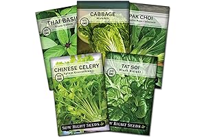 Sow Right Seeds - Asian Greens Collection Vegetable Seeds for Planting