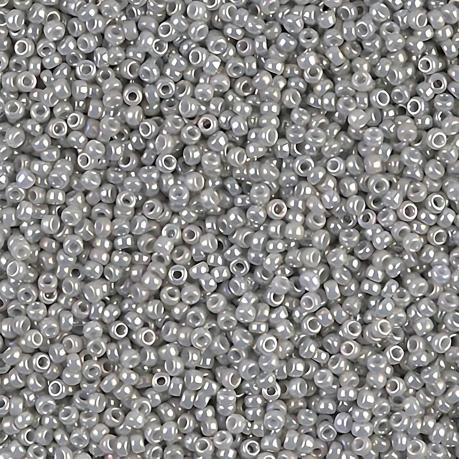 Miyuki Round Seed Beads Size 15/0 8.2g Ceylon Grey