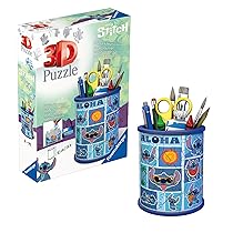 Ravensburger – Puzzle 3D Stitch | Portapenne di Stitch 57 pezzi | Regalo Bambino 6 Anni E Adulti | Puzzle Stitch | Gioco Bambino 6 Anni Disney | Stitch Gadget