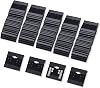 Super Z Outlet Black Velvet Plastic Display Cards for Earrings, Jewelry Accessories, 2 x 2 100 Pk