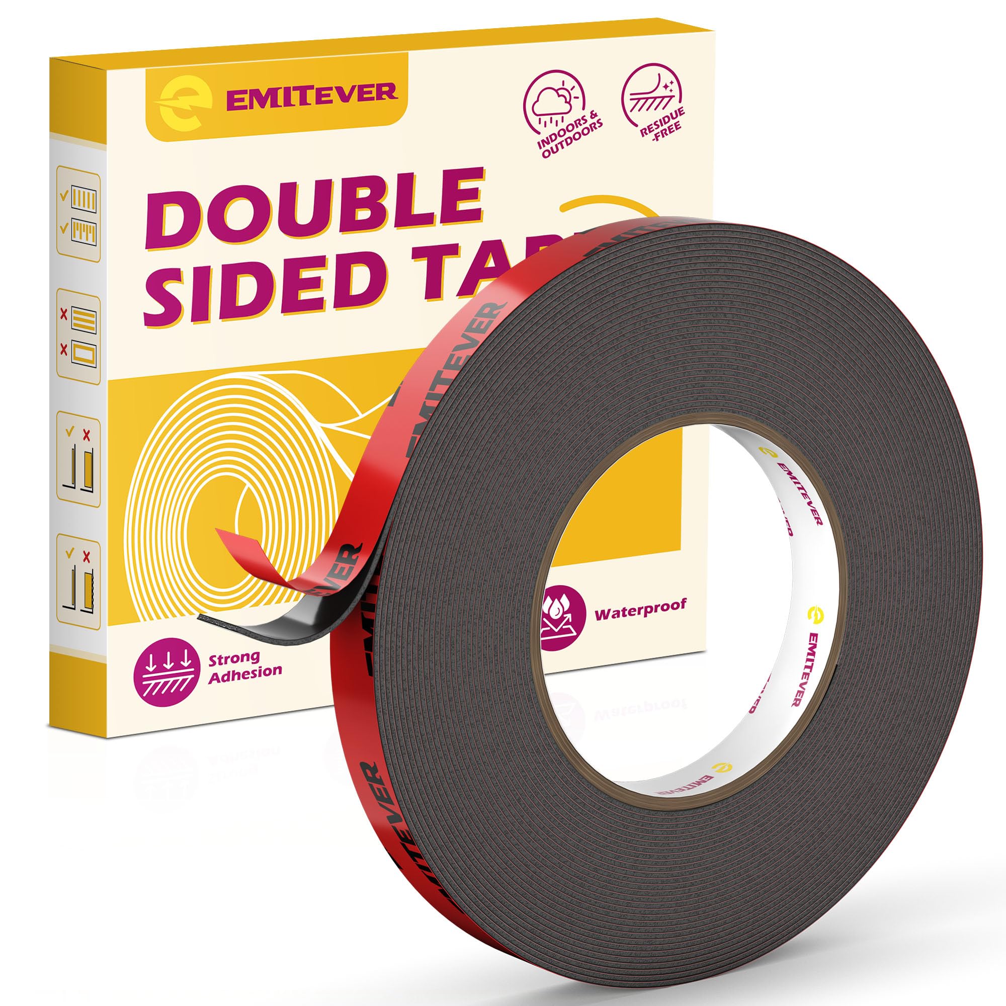 Emitever Doppelseitiges Klebeband GC 12MM and 25MM