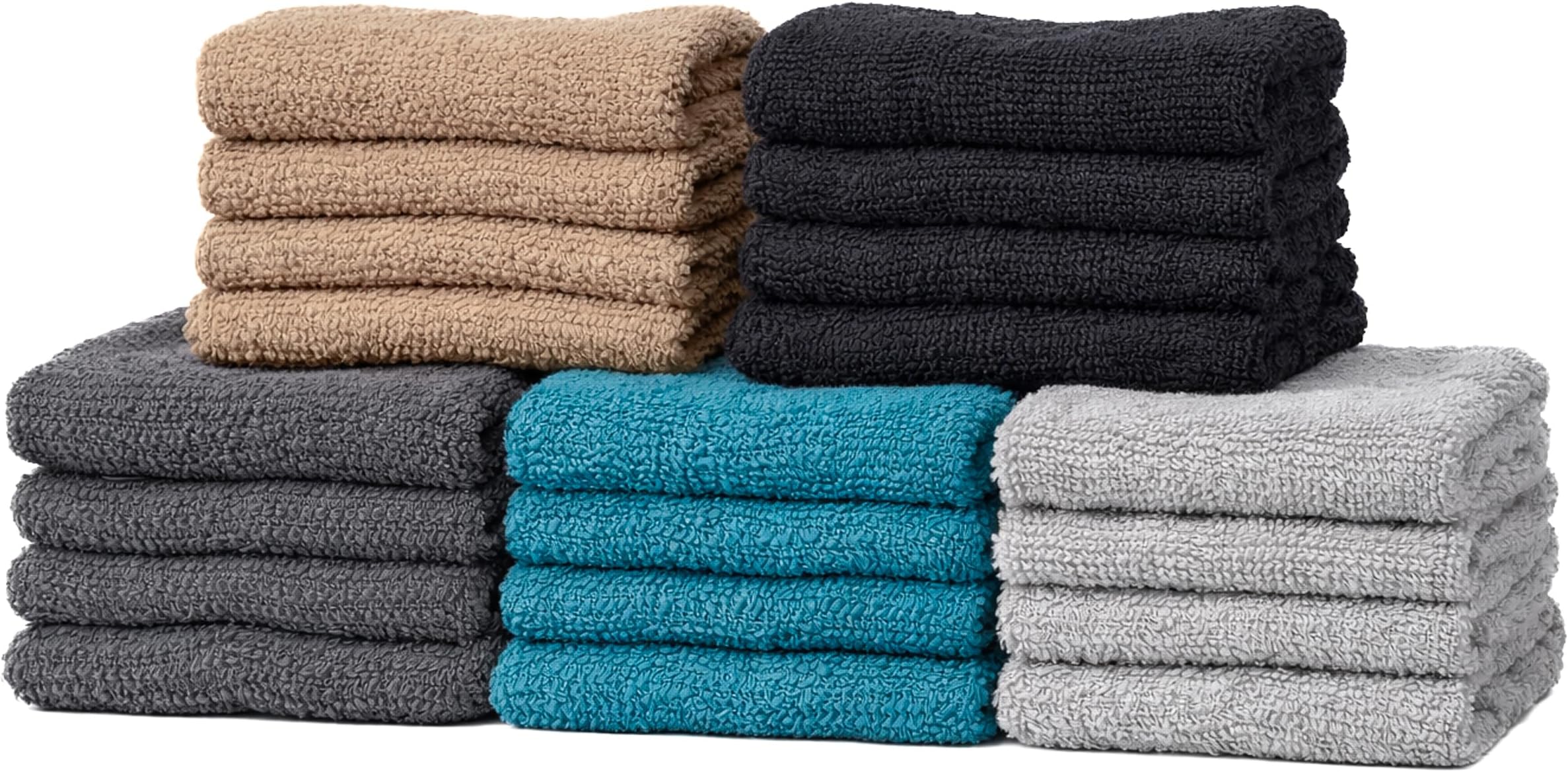 20 Assorted Colour Cotton face cloths Flannels 30cm x 30cm