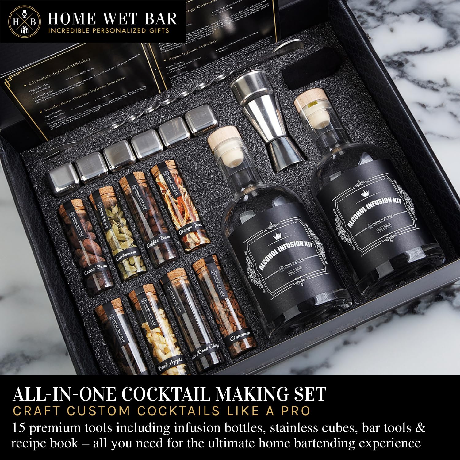 Amazon.com: Premium DIY Whiskey Making Kit – 15-Piece Cocktail