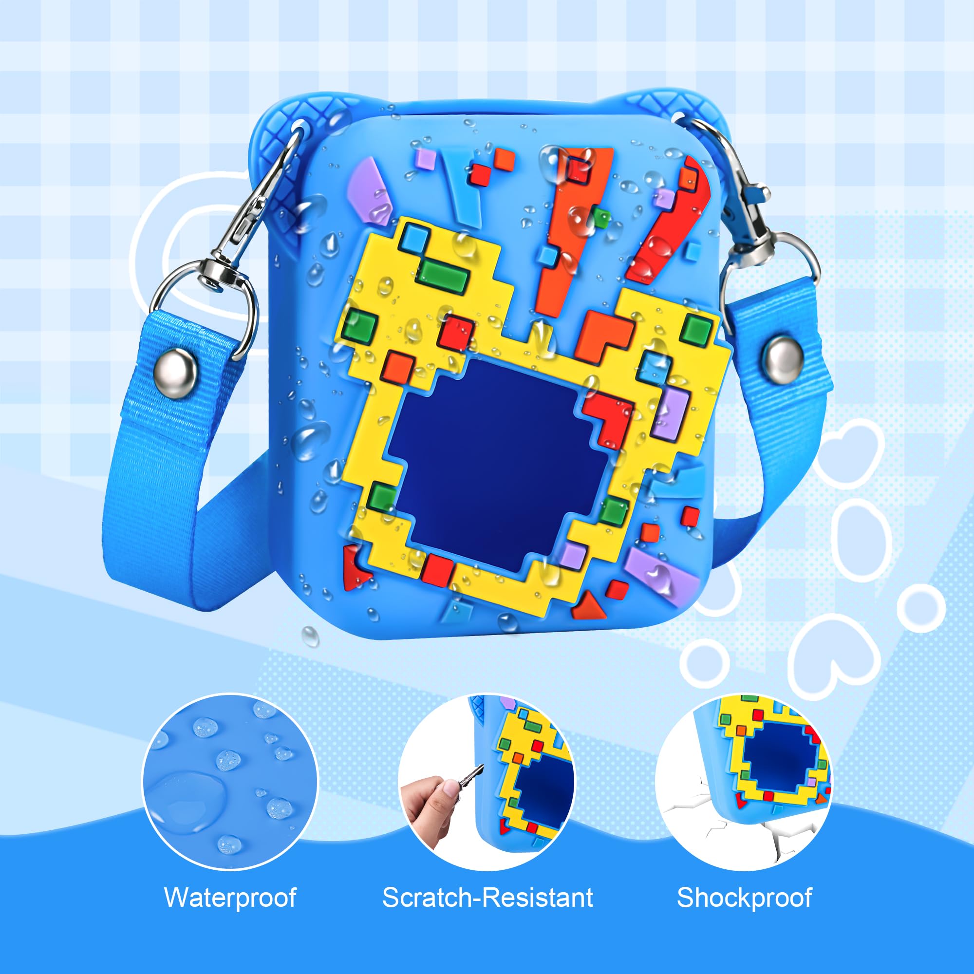 Zourglow Silicone Case for Bitzee Full Cover Protective Digital Pet Case With Strap - Image 4