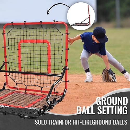 Miniatura 7 de Storgem Red de rebote de béisbol y sóftbol, red de rebote de retroceso, red de rebote de fútbol, rebote de campo, red de rebote de lanzamiento