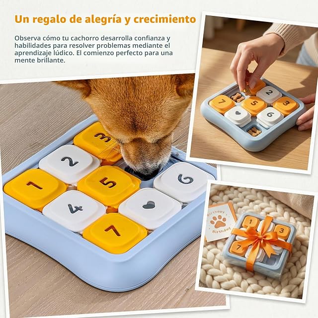 Foto 4 de 7 de Nivofu Juguete Interactivo Perro, Juguetes de Rompecabezas Antideslizantes