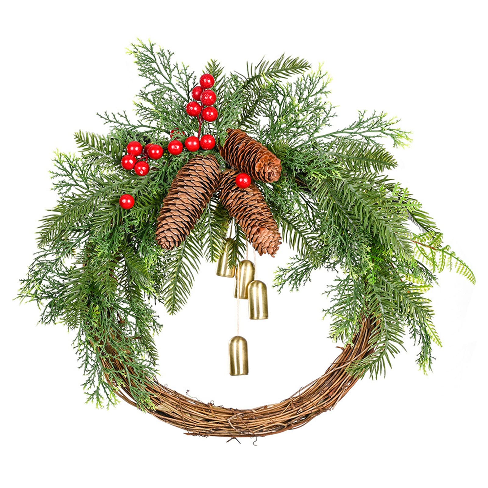 Ghirlanda di Natale per la Porta d'ingresso Ghirlande Natalizie Decorazioni Ghirlande finte per Esterni Ghirlande Natalizie Decorazioni Invernali per la casa