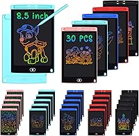 Szhsk 30 Pack 8.5 Inch Colorful LCD Writing Tablets - Erasable Doodle Boards for Kids 3-8, Bulk Classroom Gifts in 5 Colors