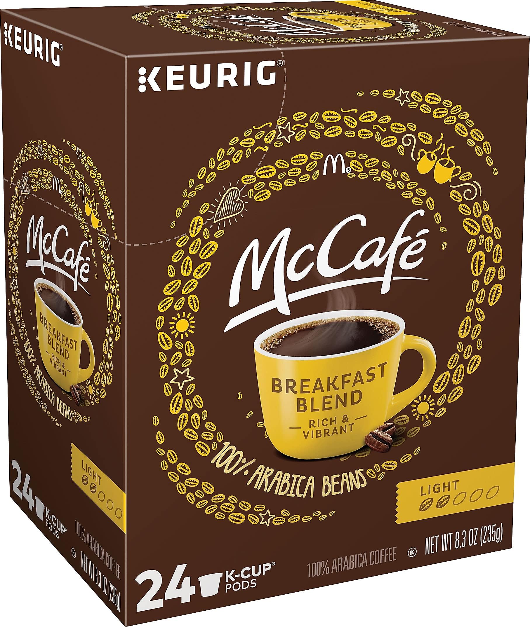 24328029 McCafe Breakfast Blend Coffee K-Cup Pods Light Roast