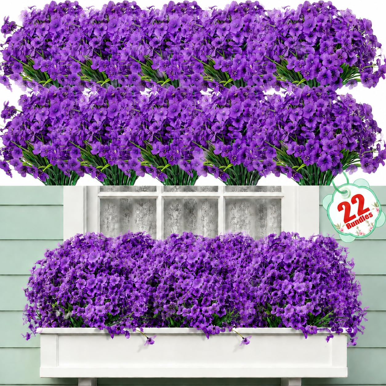 Powbrace 22 Bundles Artificial Flowers