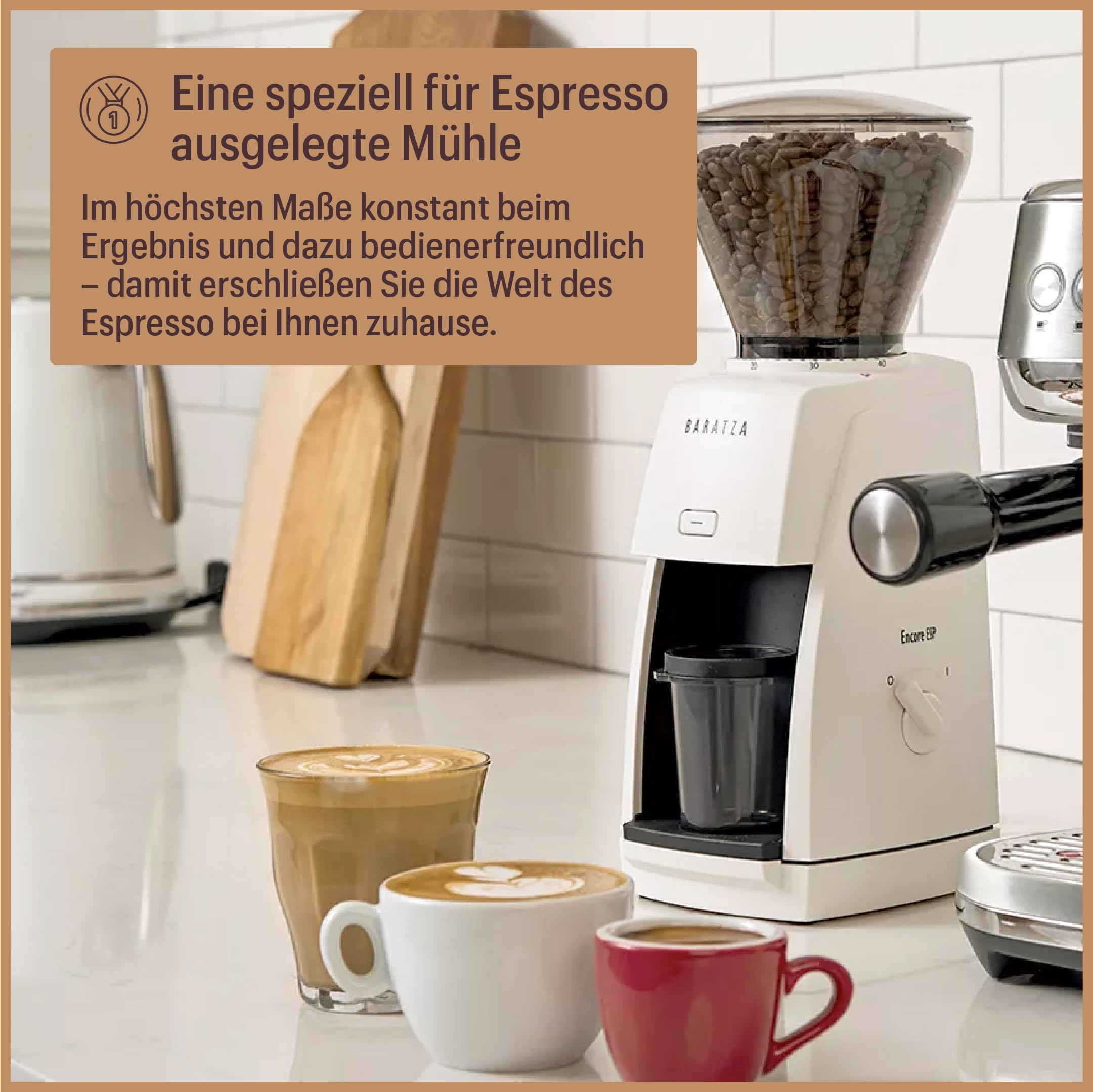 Baratza - Encore ESP 230V Kaffeemühle - Elektrische Kaffeemühle mit Mahlwerk, Schwarz