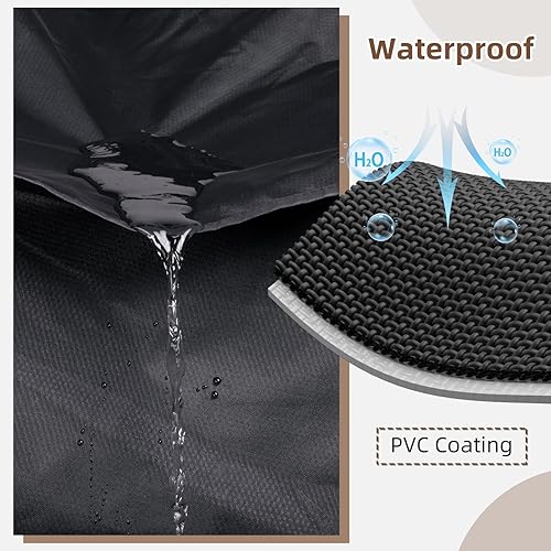 Miniatura 3 de MR. COVER Funda para mesa de exterior, fundas para muebles de patio, impermeables, resistentes, 56 pulgadas de largo x 56 pulgadas de ancho x 30