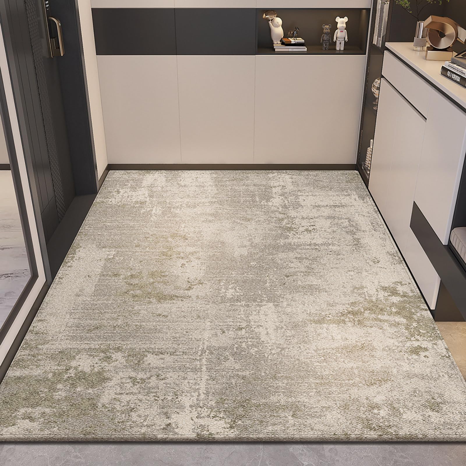 Paillasson extérieur entrée vert gris 90x150 cm durable