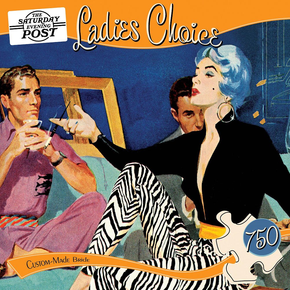 Custom Made Bride Puzzle in a Hat Box: 750 pc by Masterpieces Puzzles