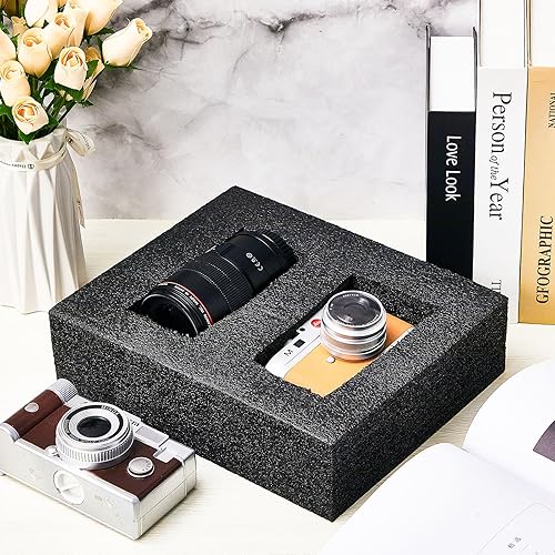 Miniatura 4 de Frienda 2 piezas de lámina de espuma de polietileno, bloque de embalaje cortable, relleno de espuma para almacenamiento de cajas de herramientas y