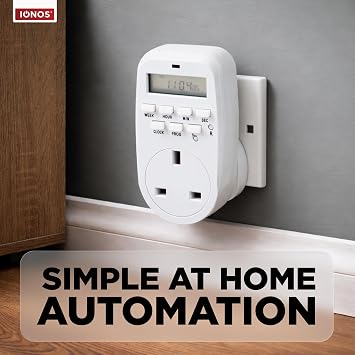 Status: IONOS Timer Switch | 7 Day Digital Timer Light Switch | White UK Plug | ION7DDT10 | Digital