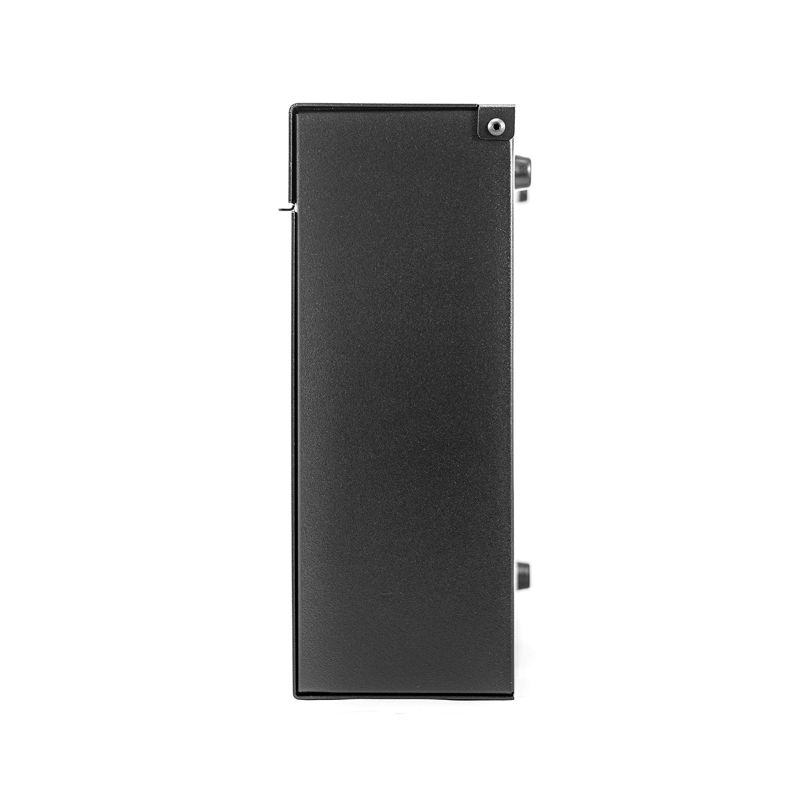 Vsons - Cassetta postale dal design moderno, verniciata a polvere nera, grande cassetta postale a parete Vsons Design Square Martin B