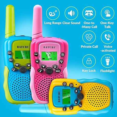 Miniatura 8 de BATURU Walkie Talkies para niñas