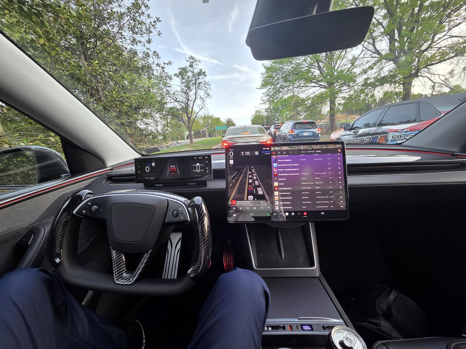 Tesla Model Y Juniper Yoke Steering Wheel | Refreshed Nappa Leather Heated | Ergonomic Design (2026+)