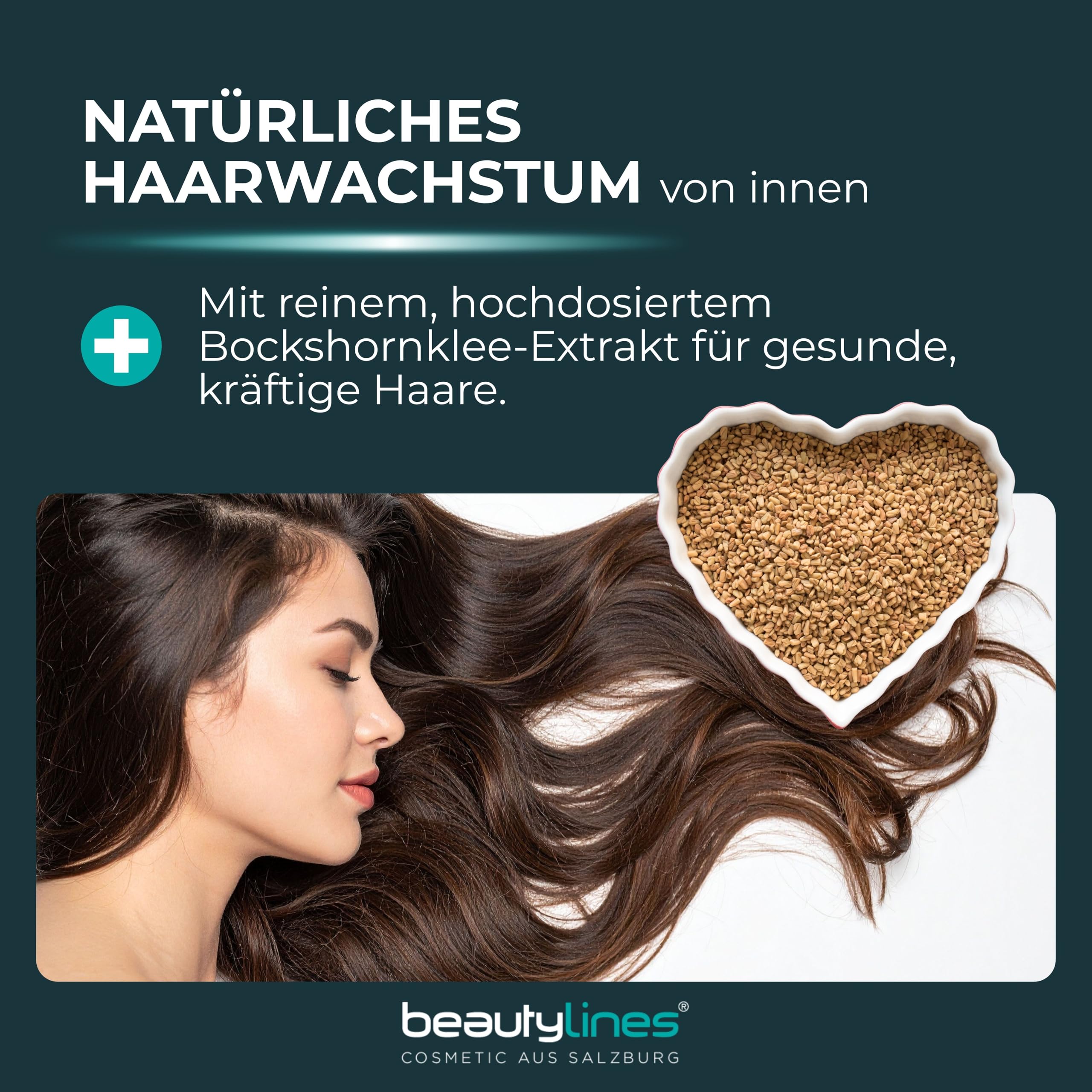 Hair Activator – 120 Kapseln mit reinem Bockshornklee-Extrakt 5000mg pro Tagesdosis – Nahrungsergänzung für Haare – Hair Vitamine, Spurenelemente & Mineralstoffe zur Unterstützung