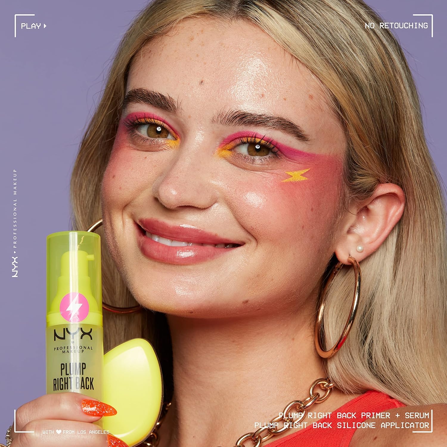 NYX Professional Makeup Pack Plump Right Back Primer & Serum,30ml + NYX Professional Makeup Pump Right Back Setting Spray,Acabado voluminoso, 60ml (Con electrolitos, Fórmula vegana)