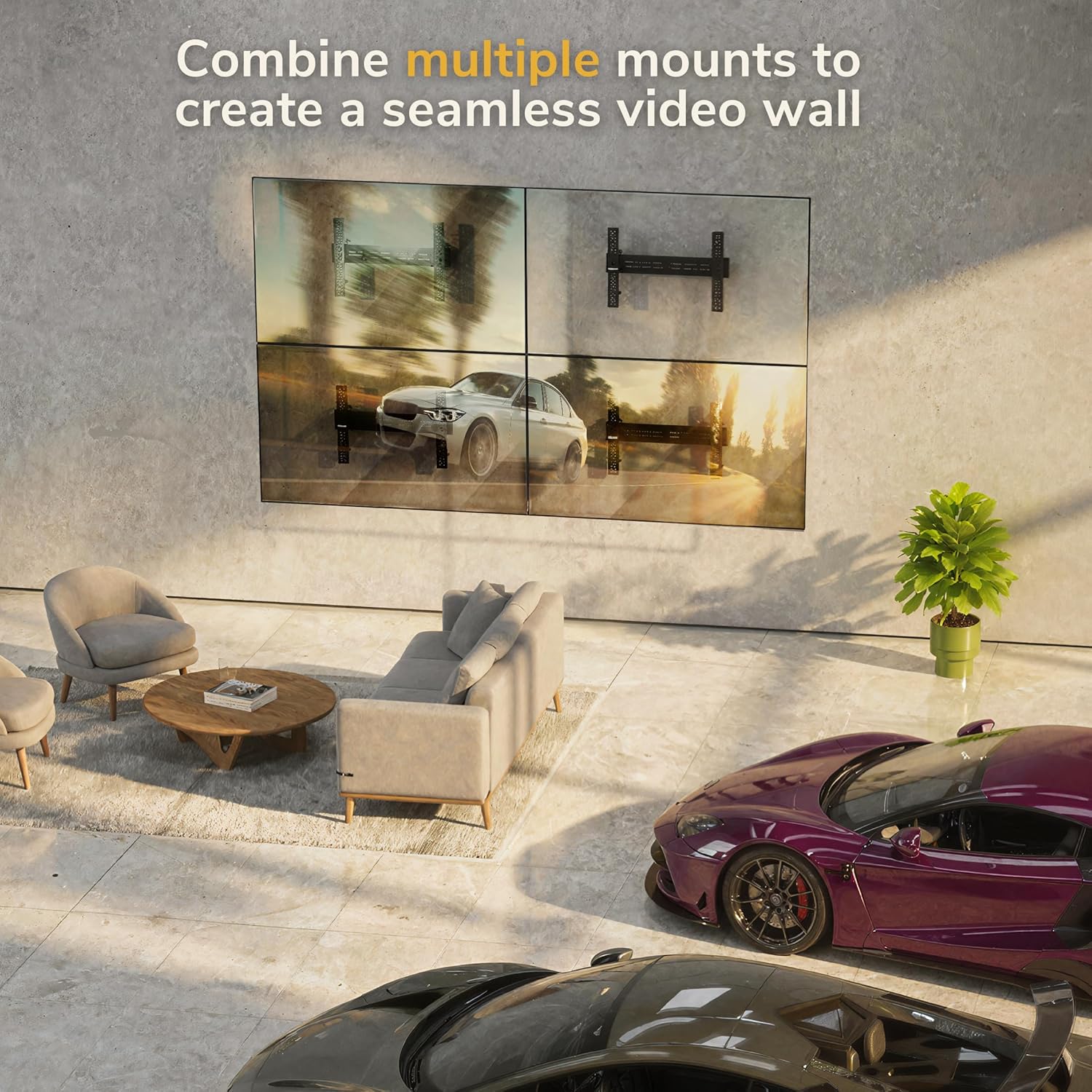 Mount-It! Pop-Out Video Wall Mount for 37"–70" TVs, 154 lbs, 4X Load Tested, Landscape & Portrait, VESA 200x200–600x400 (400x600 Portrait), Digital Signage & Commercial Display, MI-420 4 81zhJrkEnPL. AC SL1500