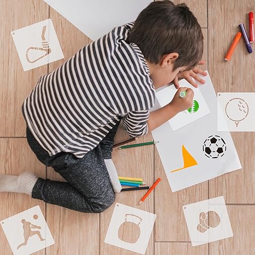 Miniatura 11 de 100 plantillas para pintar en madera, plantillas reutilizables, manualidades, plantillas de dibujo, papel de pared para bricolaje, álbumes