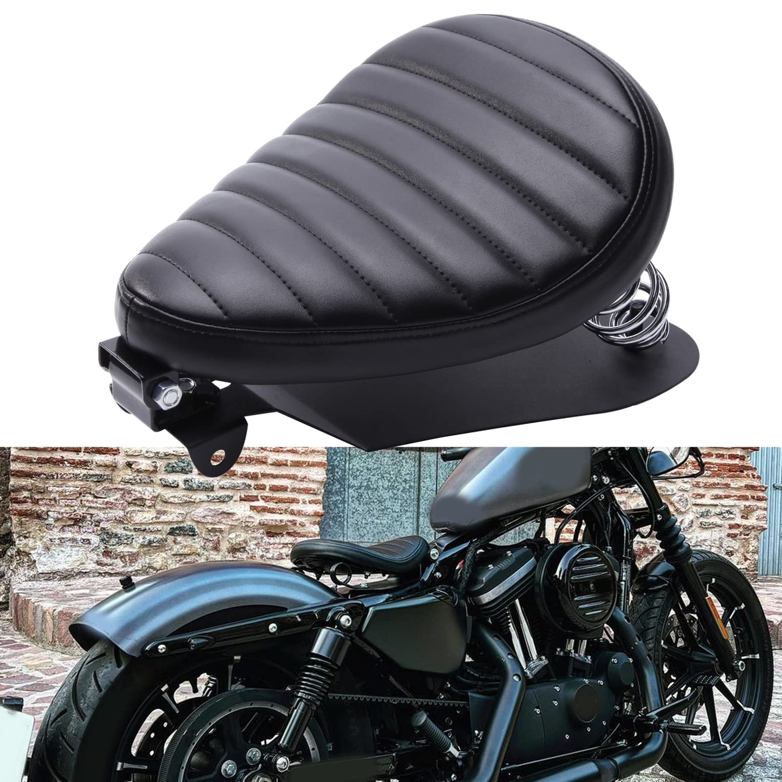 Amazon | バイクシート スプリングブラケットベース付きセット