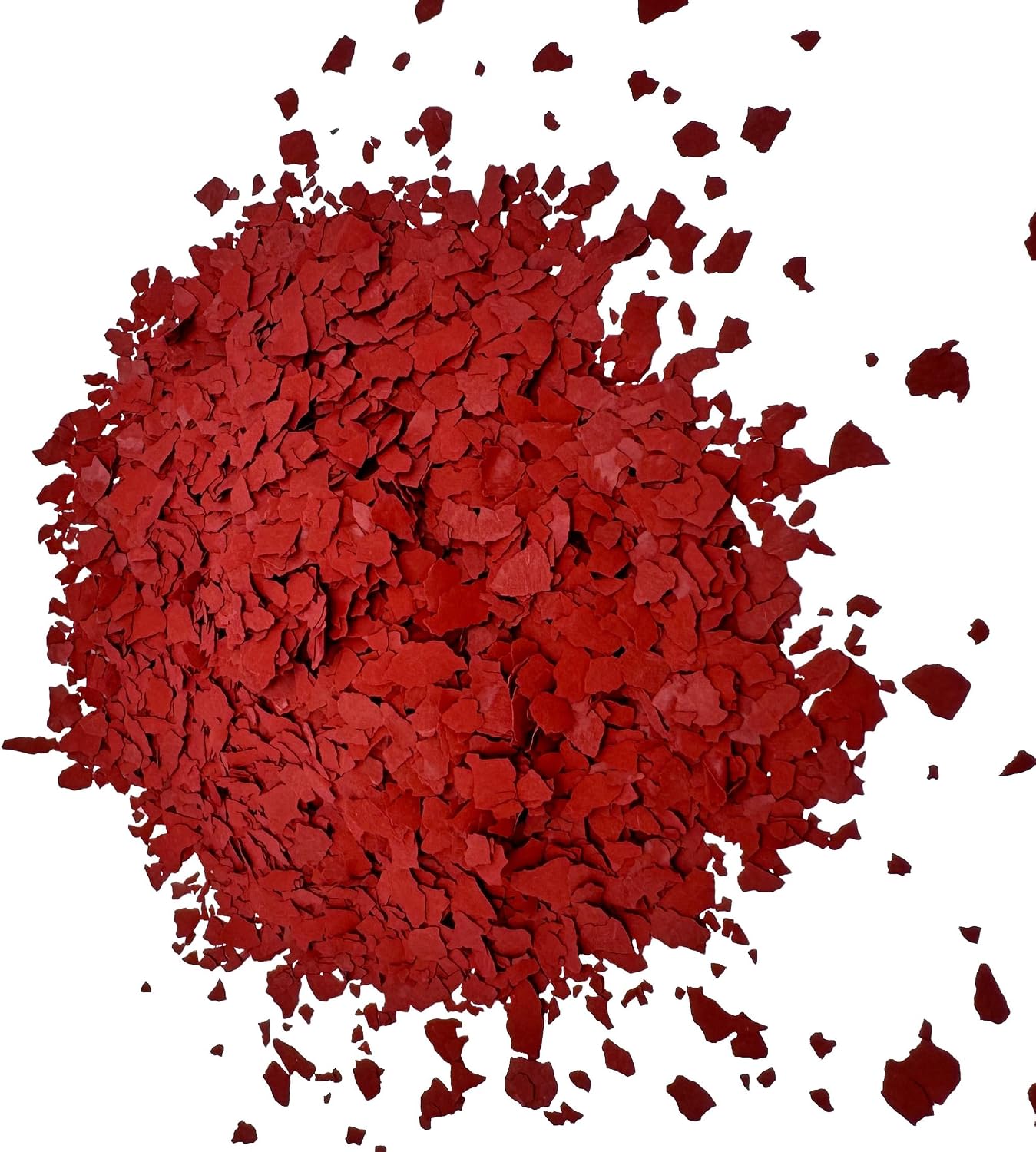 WO-WE Paint Chips for Epoxy Resin Floor Coating Floor Paint Colour Chips Red 500 g