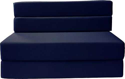 Miniatura 5 de D&D Futon Furniture Colchón plegable de espuma, sofá cama, camas de invitados (tamaño matrimonial, morado) Púrpura,Negro -,Marrón,Borgoña,Gris,Verde