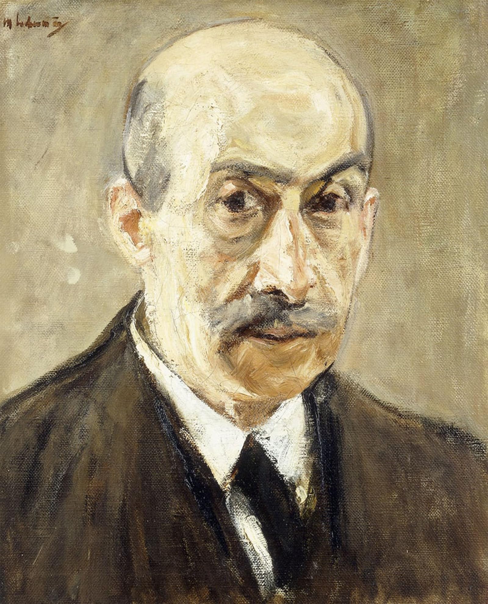 ARTXLXXBN Famous Painting Canvas Artwork Graffiti Print Self-portrait by Max Liebermann Portrait Canvas Image for Home Decor 60x90cm