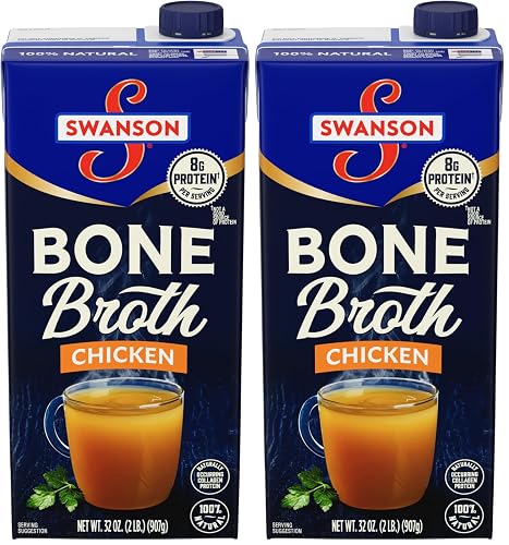 SWANSON S Chicken Bone Broth, 32 oz Carton (Pack of