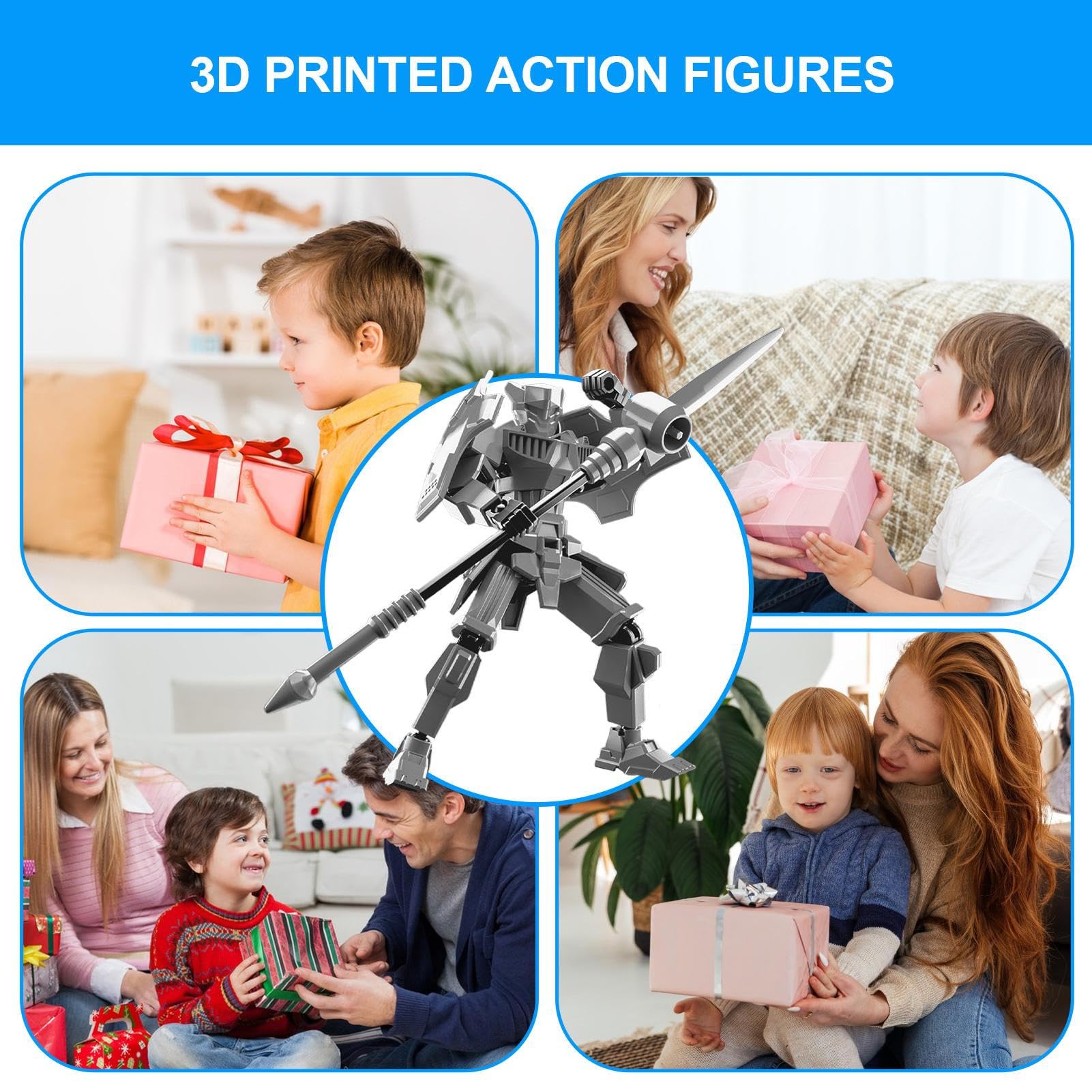 Générique Figurines articulées Multiples, modèle de Figurine | Robot à Figurine articulée 3D | Jouet Mobile mécanique Complet, Robot articulé pour et Adultes Générique Figurines articulées Multiples, modèle de Figurine | Robot à Figurine articulée 3D | Jouet Mobile mécanique Complet, Robot articulé pour et Adultes