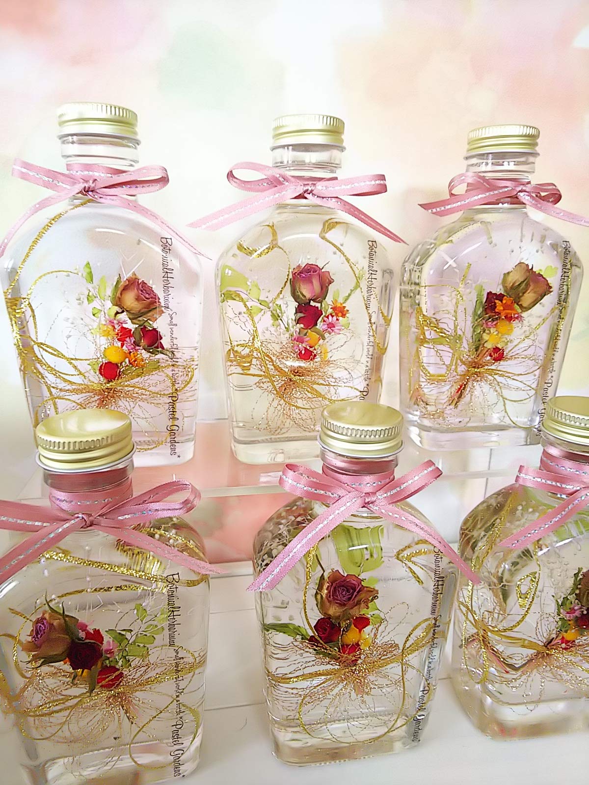 Amazon｜Pastel Gardens ハーバリウム 幸せの 花束 ハーバリウム 218ml