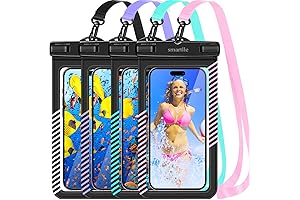 FRIEQ Waterproof Case【4 Pack】IPX8 Phone Pouch Bags Holder, for iPhone 15 14...