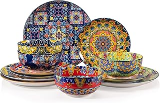 27 Bloxburg Kitchen Ideas To Build Your Dream Virtual Home 125 Sweejar Ceramic Dinnerware Sets for 4,12 Pieces Boho Plates and Bowls fo...