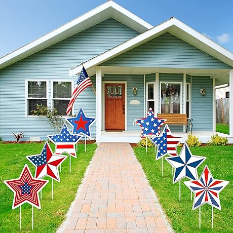 4th of July Yard Signs: Stars and Stripes for Patriotic Yard Decor