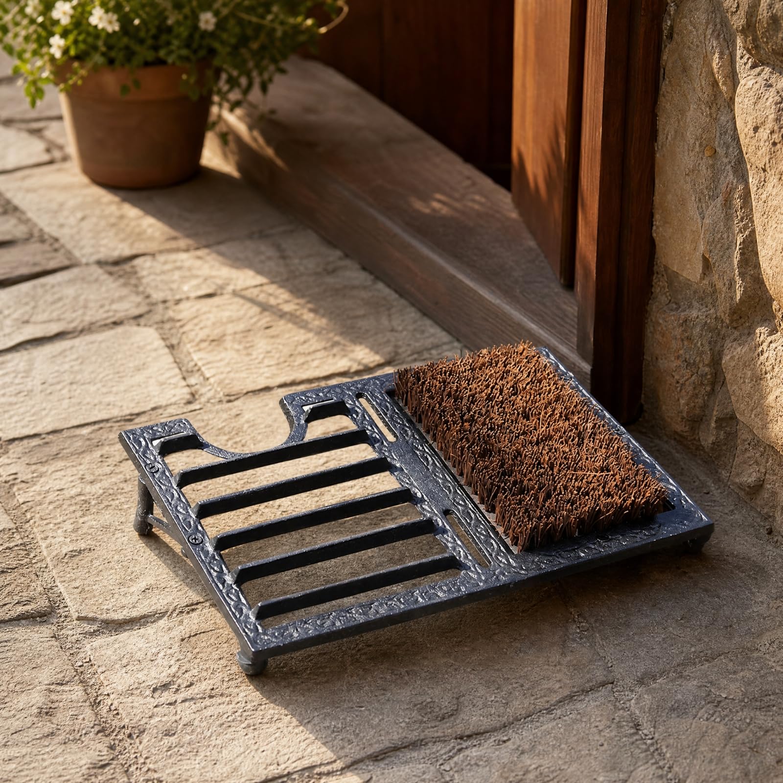 KESOTO Pulisci Scarpe da Ingresso con Spazzole Multifunzionale Strumento di Pulizia Robusto per Giardino,