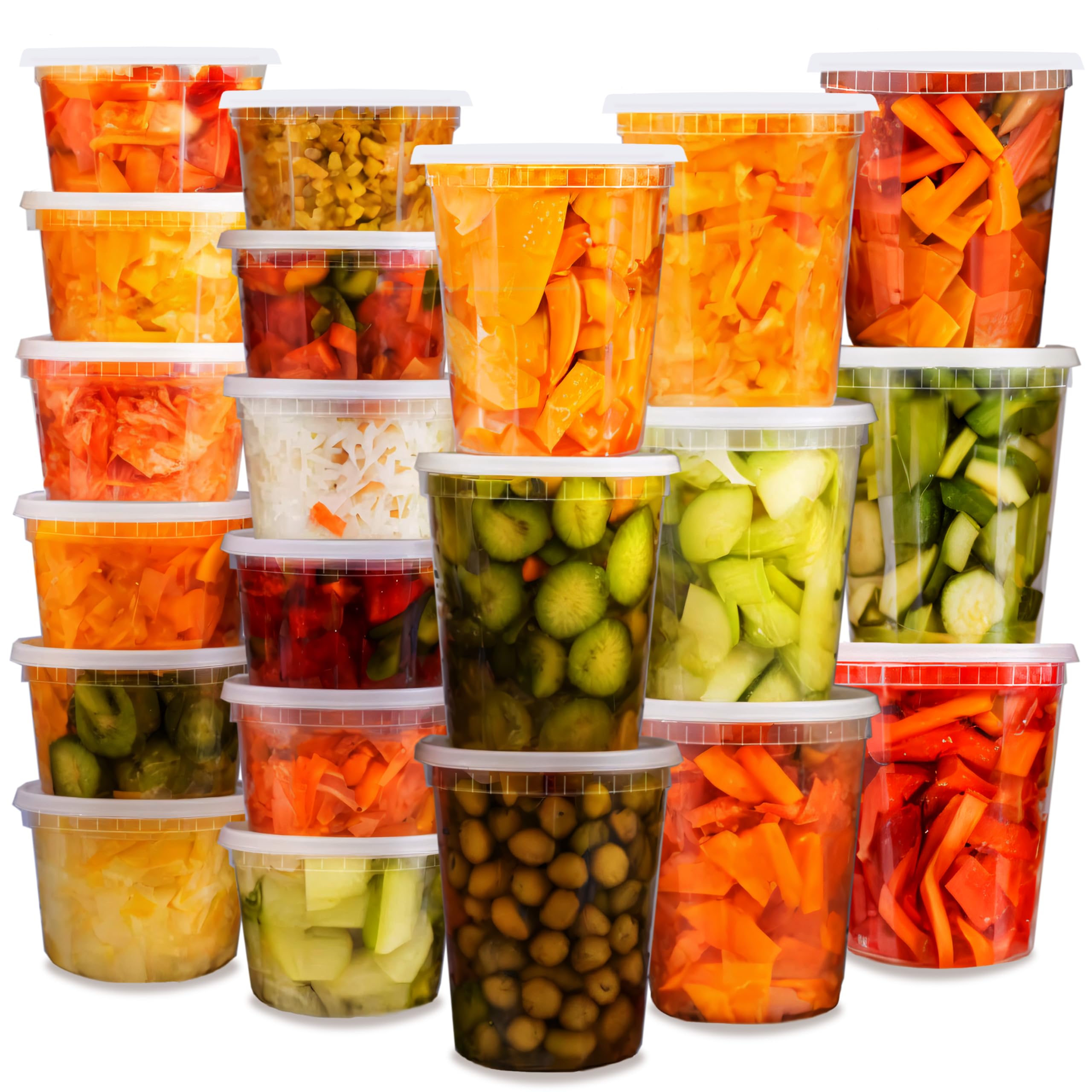 Snapklik.com : Tashibox 48 Pack Plastic Deli Containers