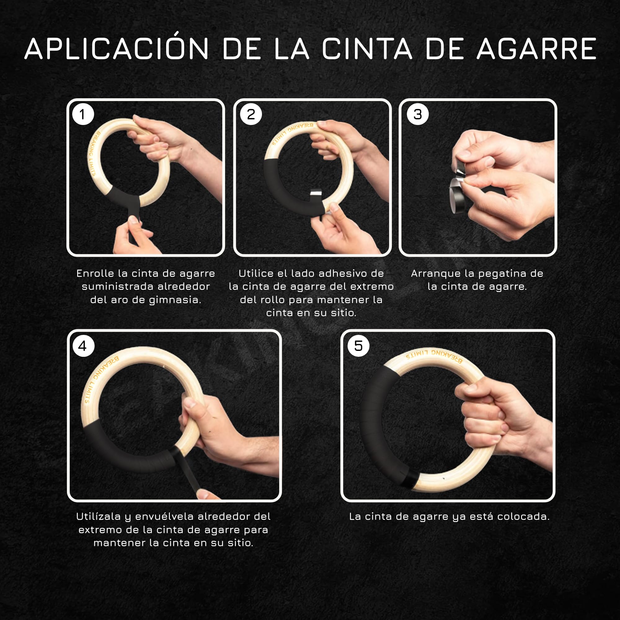BREAKING LIMITS Anillas Gimnasia - Anillas Calistenia - Gymnastic Rings para Crossfit y Fitness