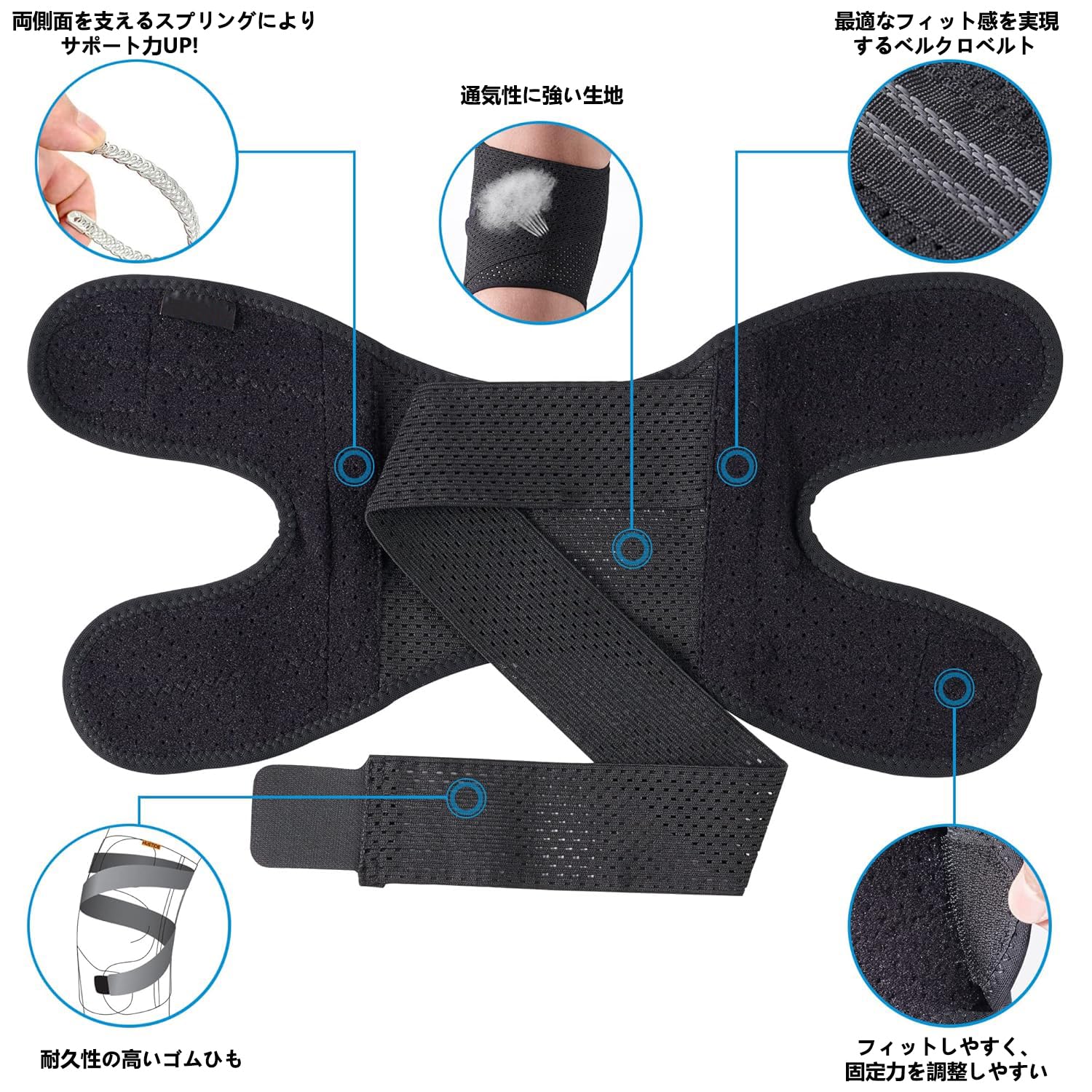 Amazon.co.jp: 【2個入り・業界トップ・膝サポーター】膝サポーター 膝