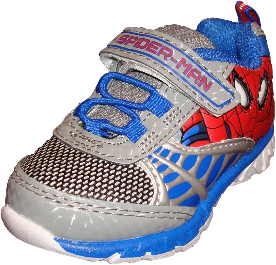 Marvel Boys SpiderMan Lighted Grey Sneaker 11 Running