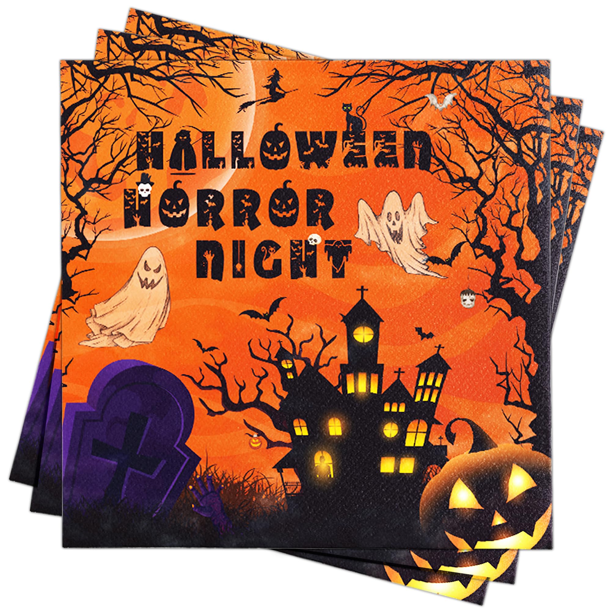 Serviettes Anniversaire 50 Ans, Scettar 60 Pièces Papier Serviette De Table Serviette Vaisselle